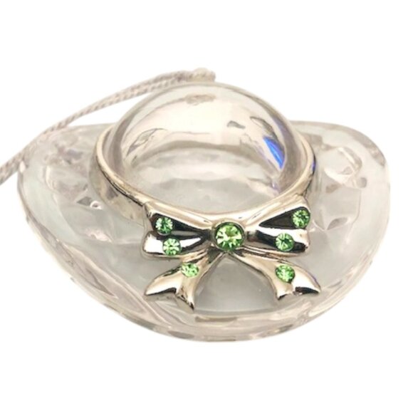 Lenox Crystal Milliner’s Hat Christmas Ornament - Picture 4 of 6